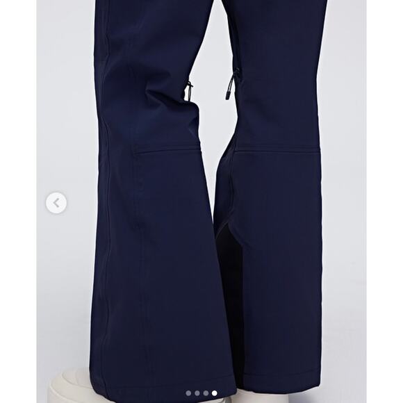 NEW Neiwai Active Flare Bib Snow Pants in Midnight Navy Blue - Picture 3 of 13